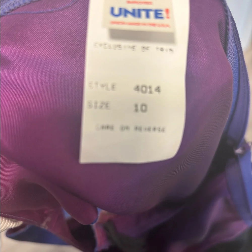 Vintage Blue Black Sleeveless Formal Maxi Gown Dress Size 10 - Picture 3 of 5